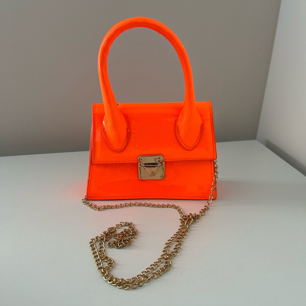 Orange mini purse
